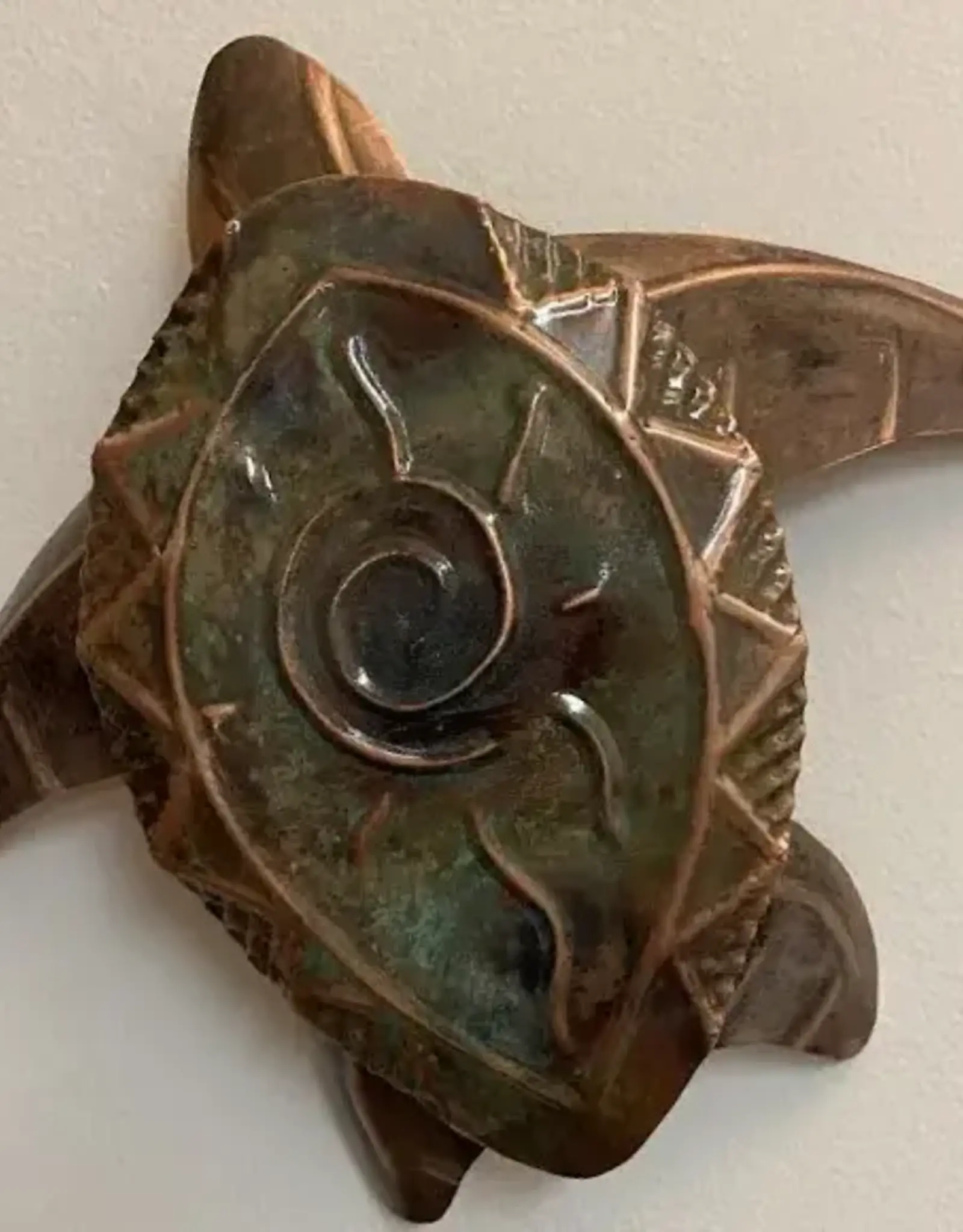 Haw Creek Forge Copper Sea Turtle- Small 9x11x1.5