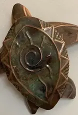 Haw Creek Forge Copper Sea Turtle- Large 14 x16.5x2