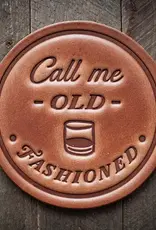Sugarhouse Leather Call Me Old Fashioned Coaster