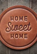 Sugarhouse Leather Home Sweet Home Coaster