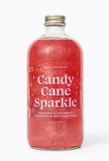 Wood Stove Kitchen Cocktail/Mocktail Mixer 16 oz- Candy Cane Sparkle