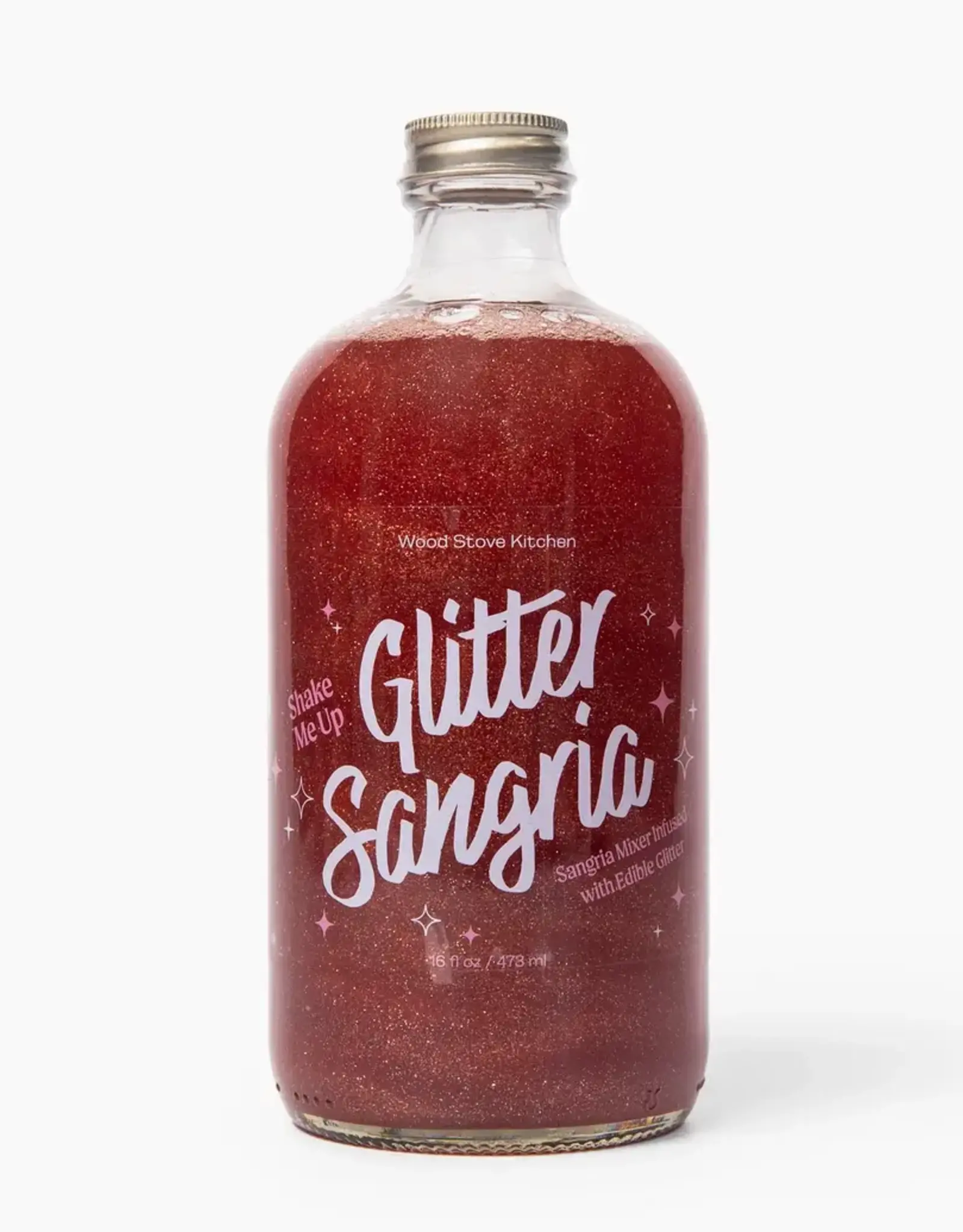 Wood Stove Kitchen Cocktail/Mocktail Mixer 16 oz- Glitter Sangria