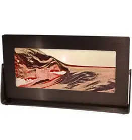 Exotic Sands Black Anodized Metal - Rectangle Volcanic Clear