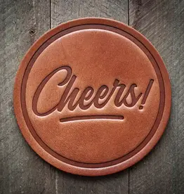 Sugarhouse Leather Cheers Coaster