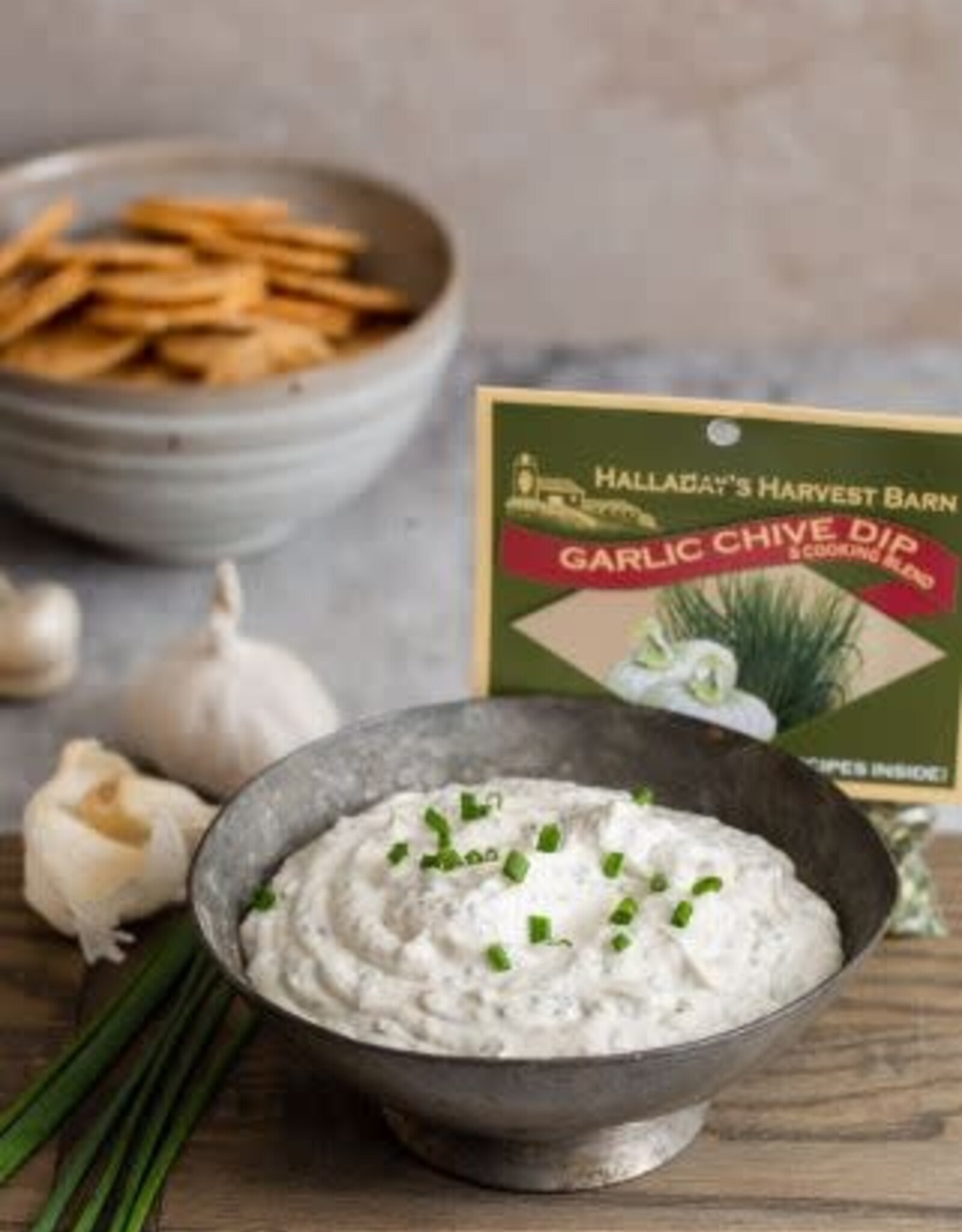 Halladay's Harvest Barn Garlic Chive Dip