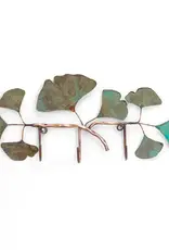 Haw Creek Forge Ginkgo Rack Wall Art- Patina