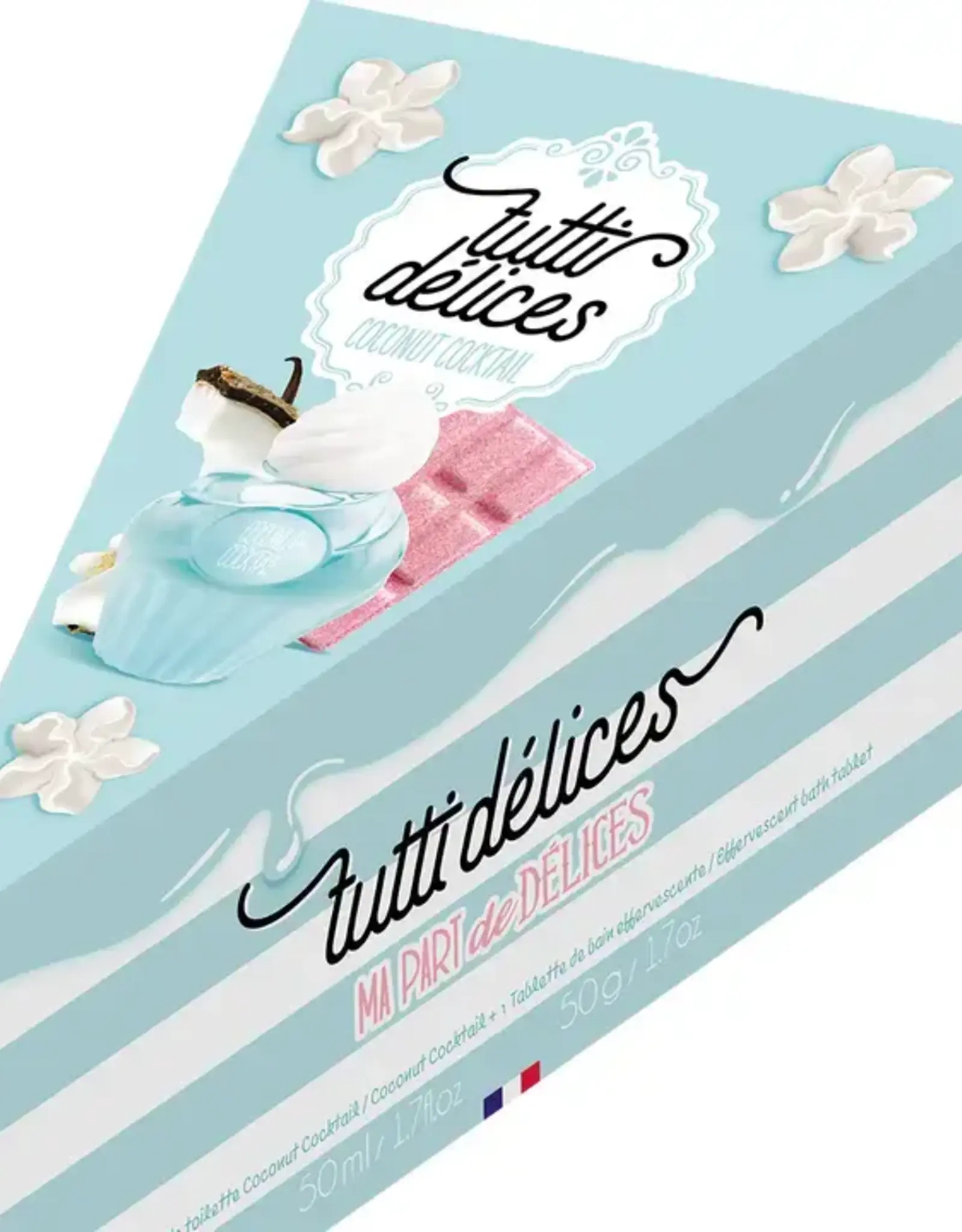 Tutti Delices Gift Set- Coconut Cocktail 50 ML+Bath Tablet