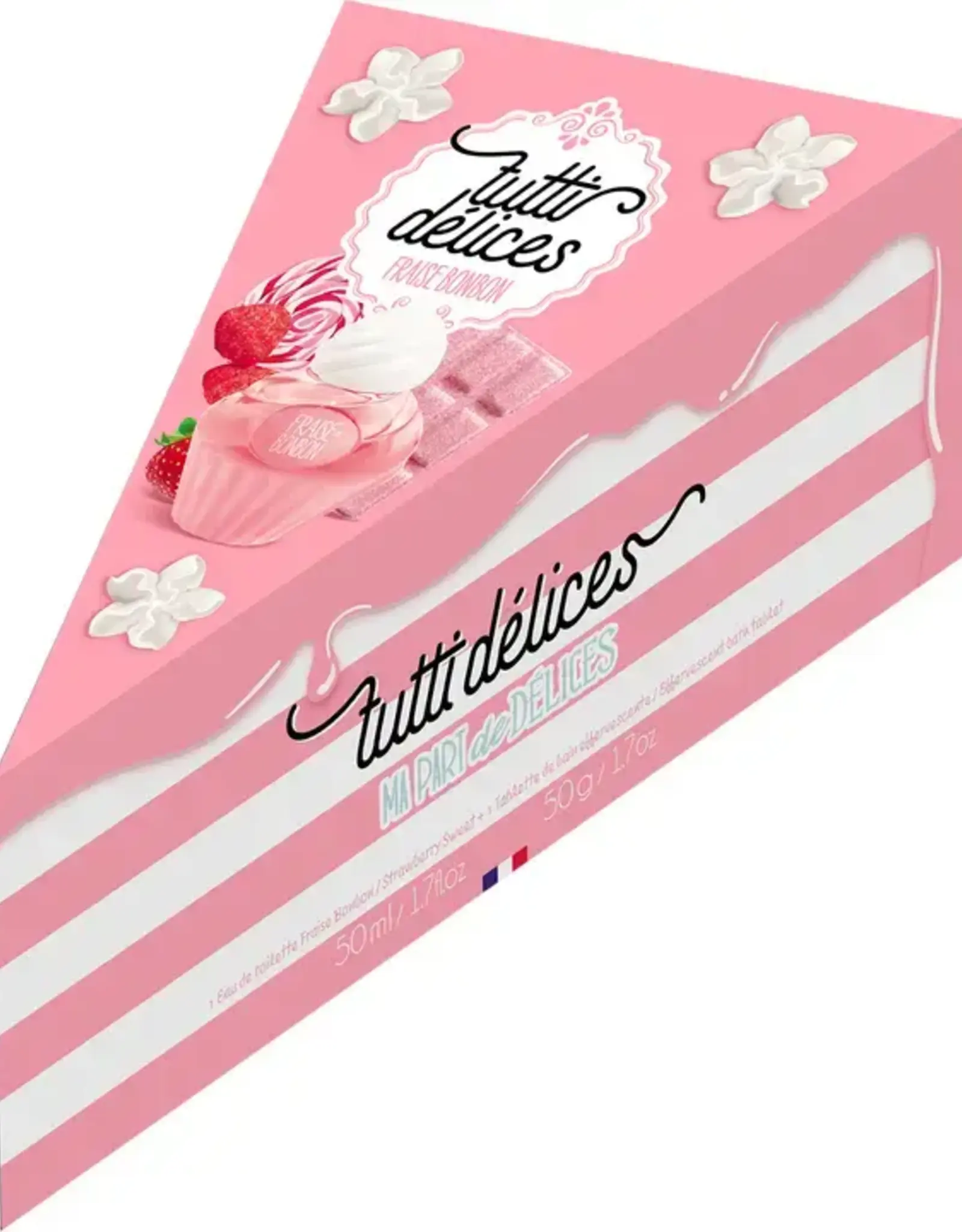 Tutti Delices Gift Set- Strawberry 50 ML+Bath Tablet