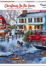 White Mountain Puzzles Christmas On The Farm 1000 Pc
