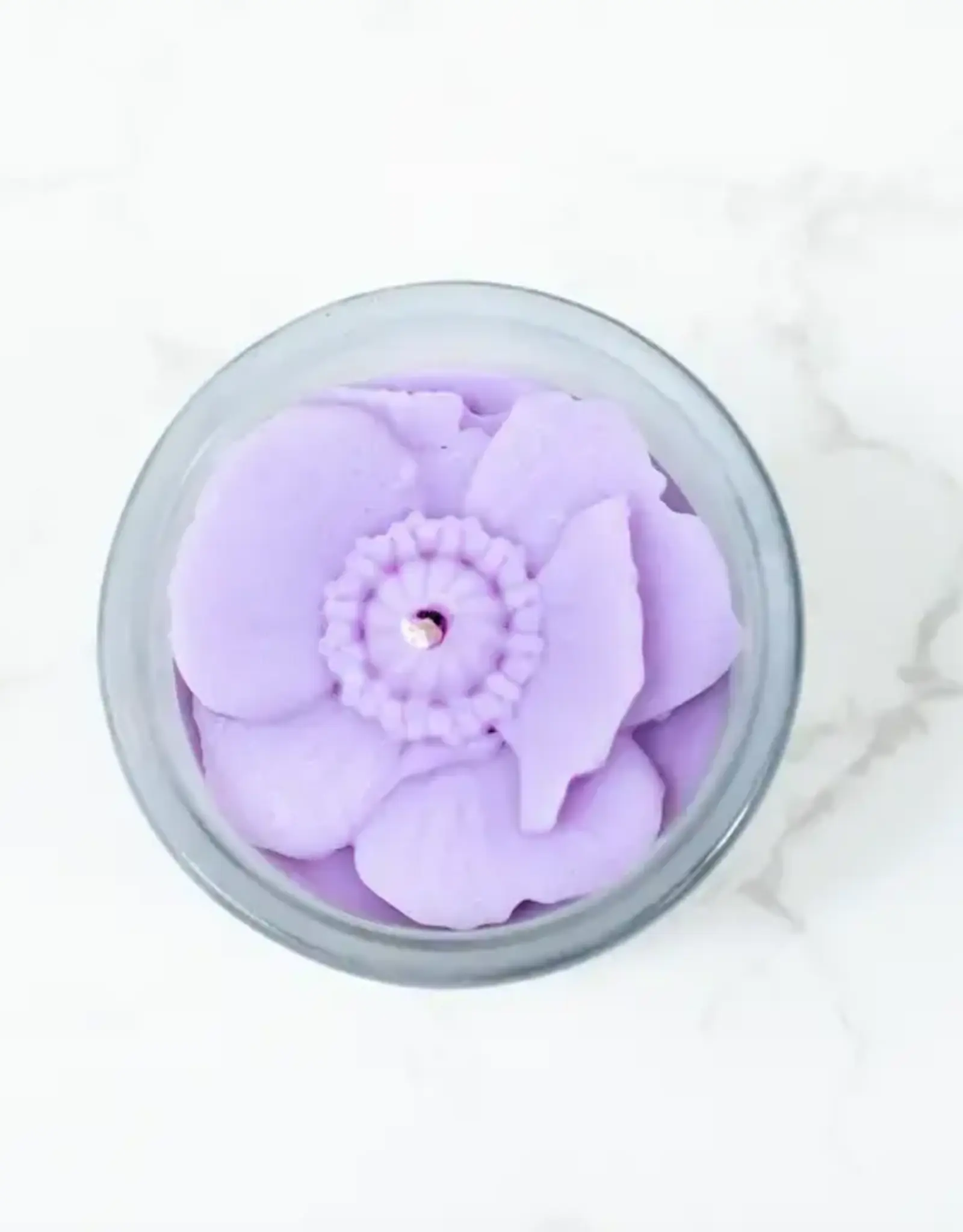 Multifaceted Flower Candle- Poppy 2.5 oz