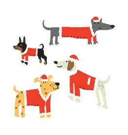 Tattly Holiday Hounds Pair