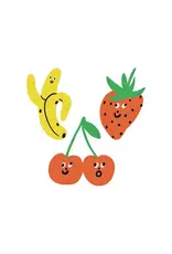Tattly Glitter Fruit Faces Pair