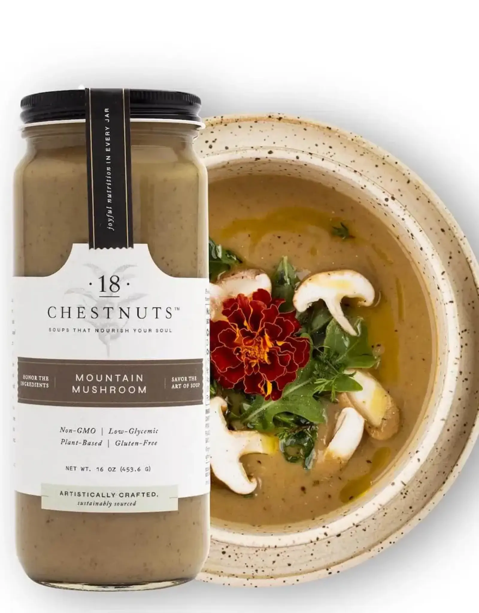 18 Chestnuts Mountain Mushroom Soup- 16 oz