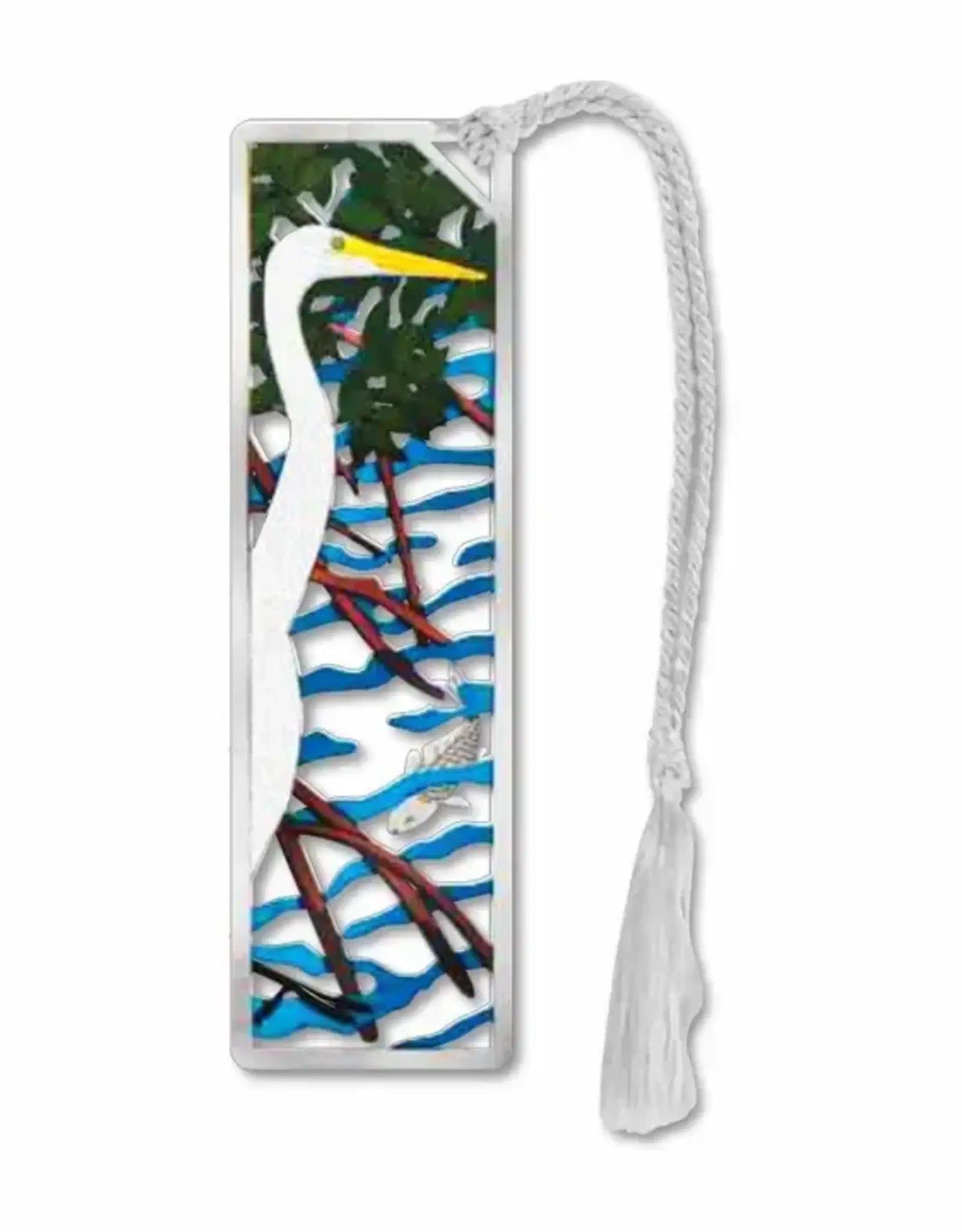 David Howell & Company Egret  Metal Bookmark