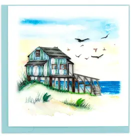 Quilling Cards Beach House Card