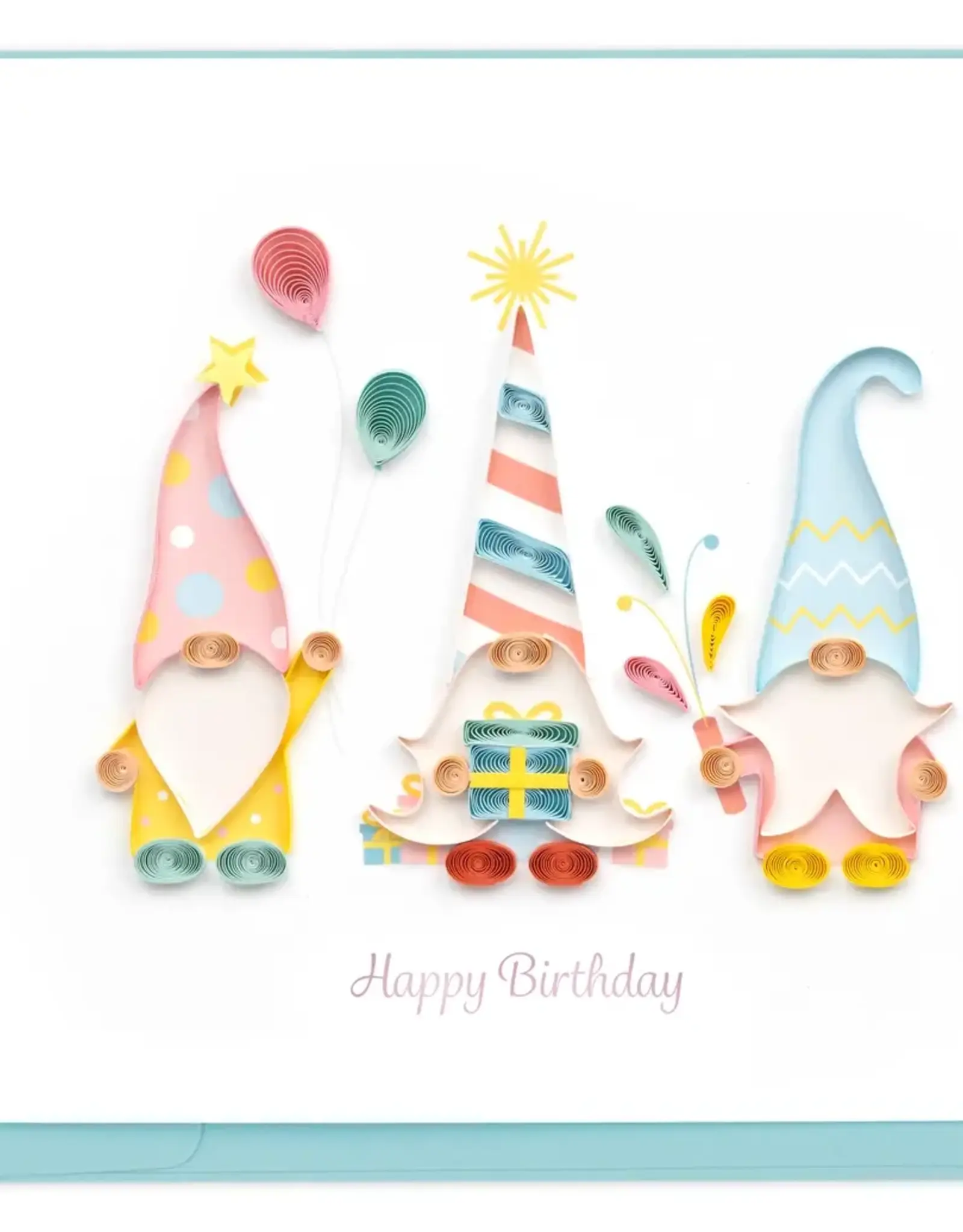 Quilling Cards Birthday Gnomes Card