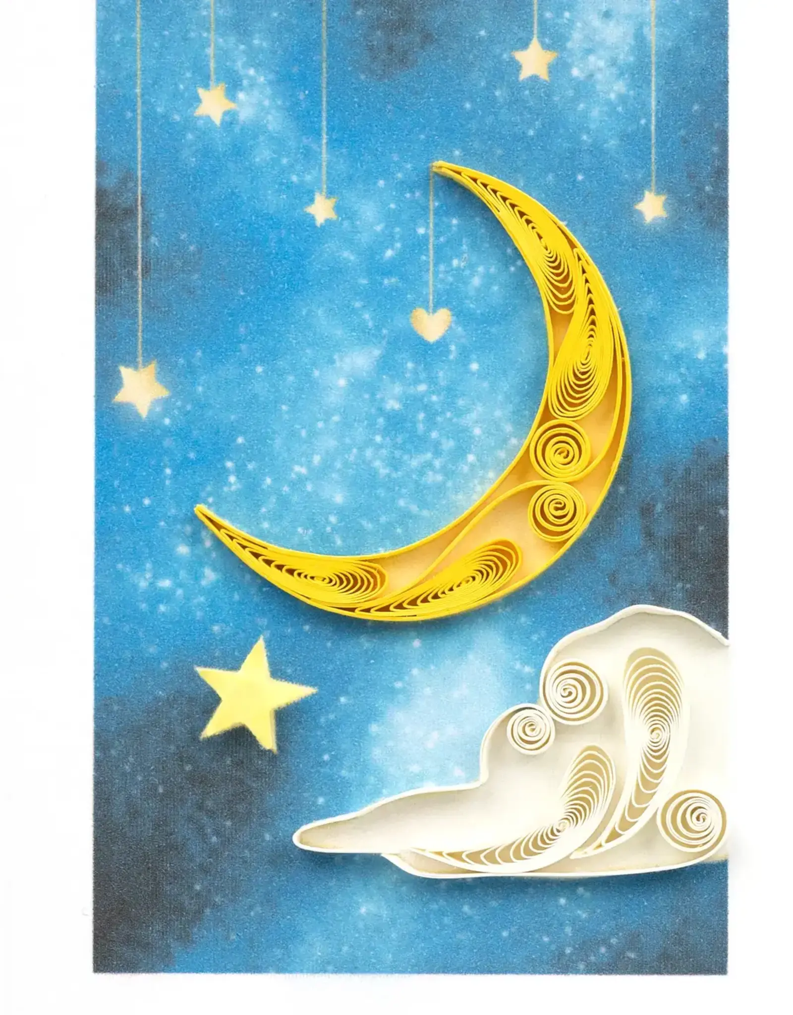 Quillin Cards Moon & Stars Mini Card