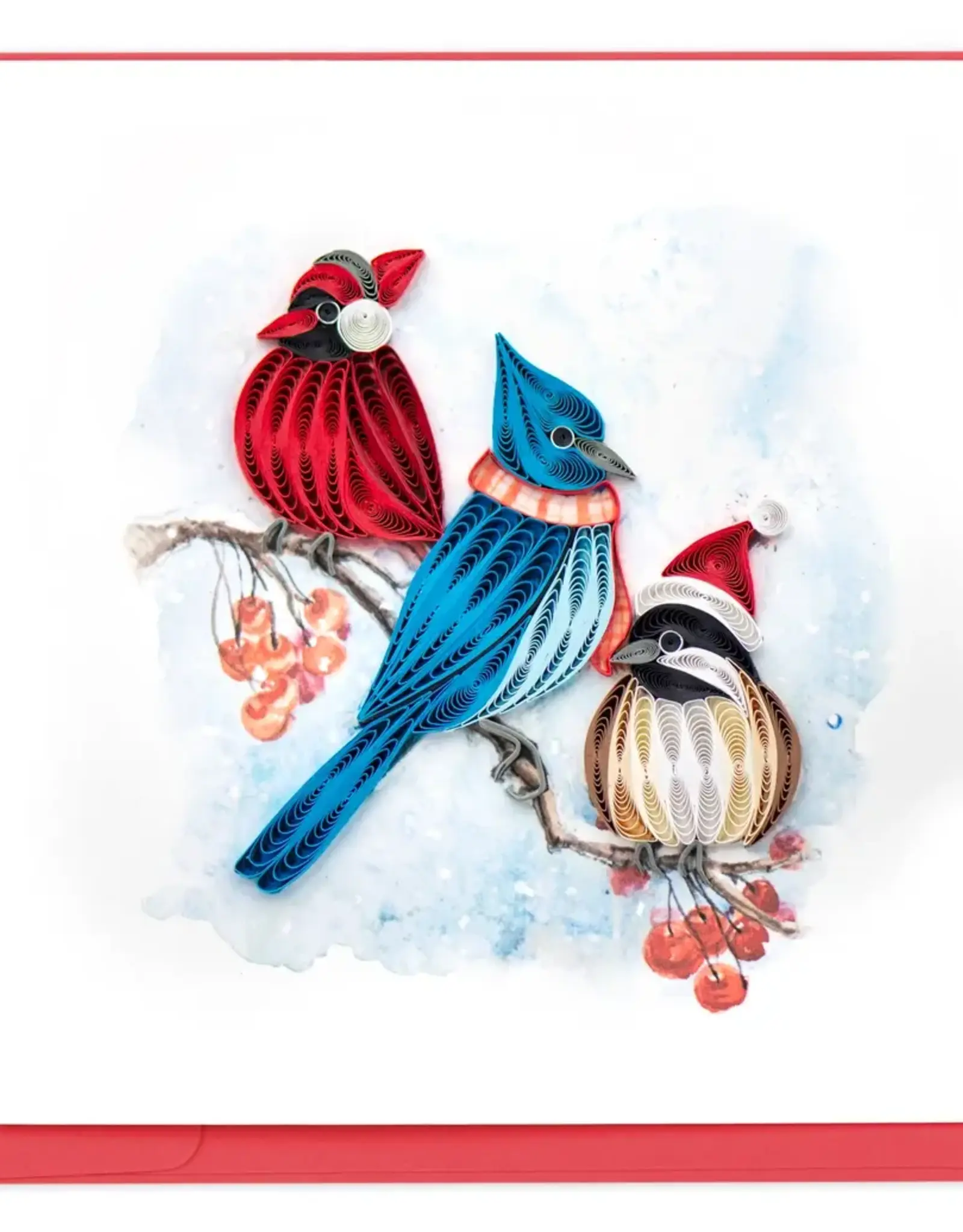Quillin Cards Birds in Winter Card