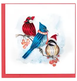 Quillin Cards Birds in Winter Card