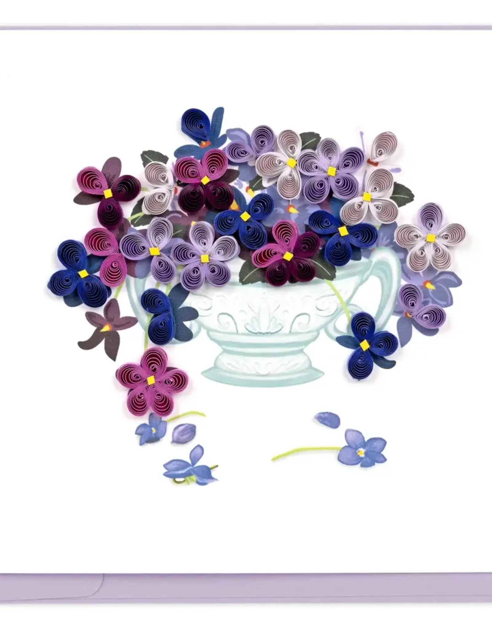 Quillin Cards Violet Bouqet Card