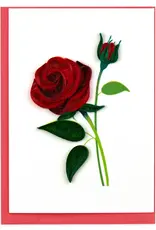 Quillin Cards Rose Mini Card