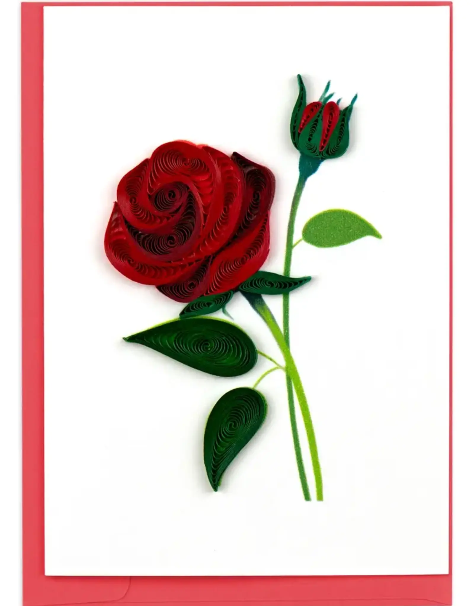 Quillin Cards Rose Mini Card