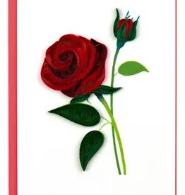 Quilling Cards Rose Mini Card