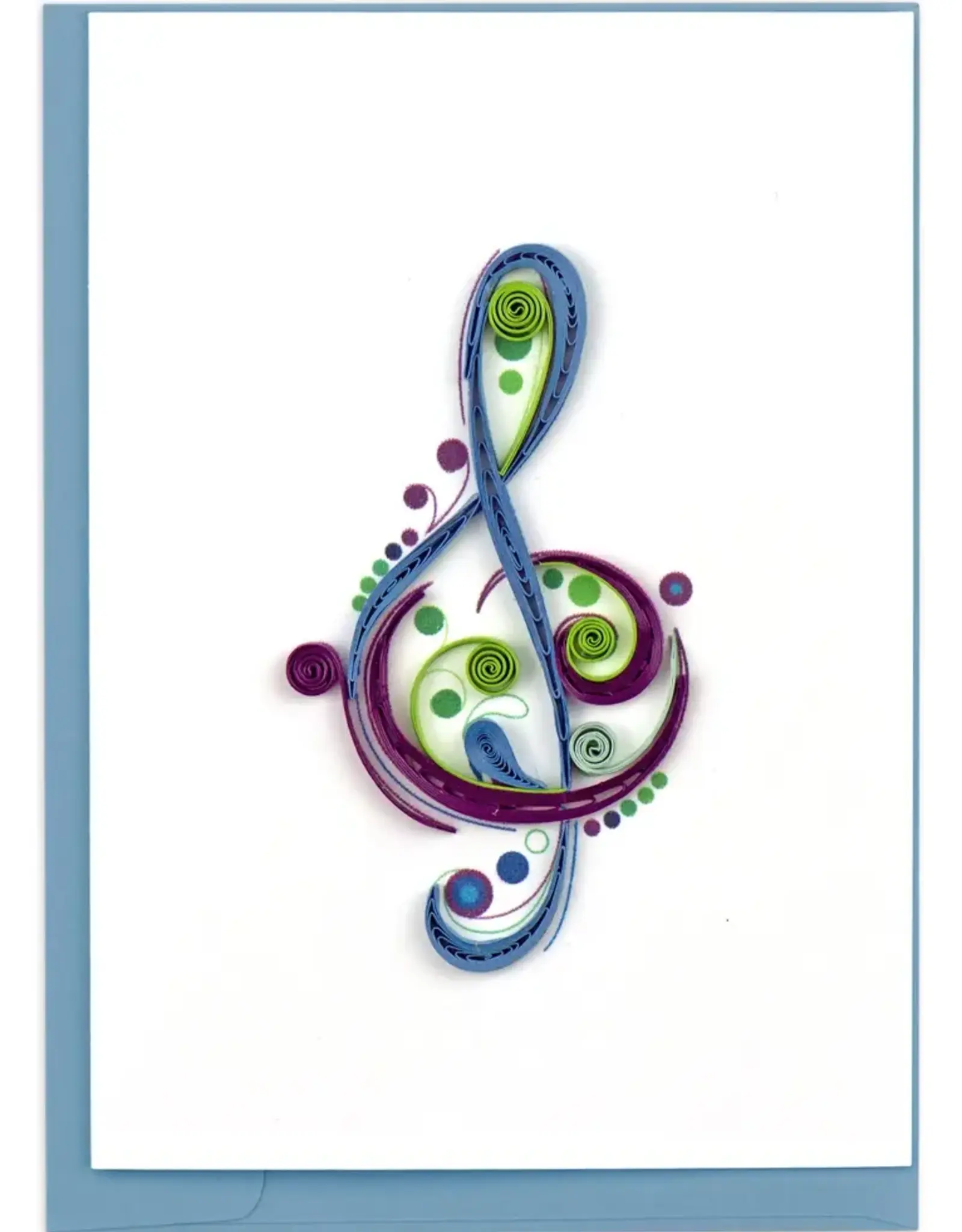 Quillin Cards Treble Clef Mini Card