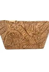 Natalie Therese Small Cork Zipper Pouch-Paisley