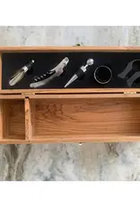 Nikita Fine Art Olive Wood Wine Box With Accessories