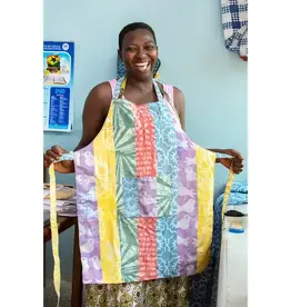 Global Mamas Eco Apron Reversible - Flour Sack Assorted