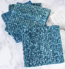 Global Mamas Woven Trivet- Teal