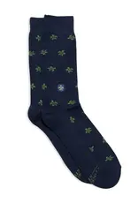 Conscious Step Socks that Protect Turtles-Navy Turtles Small