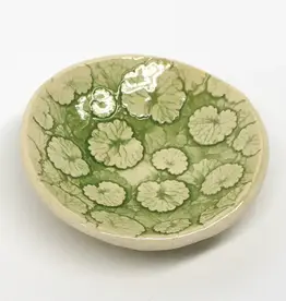 Walton Clay Studio Pottery Dish- Ivy 3 1/2" dia.