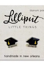 Lilliput Graduation Cap Earrings