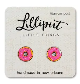 Lilliput Pink Donut Earrings