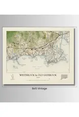 Scott Lussier Maps Vintage Map 8x10- Westbrook/Old Saybrook