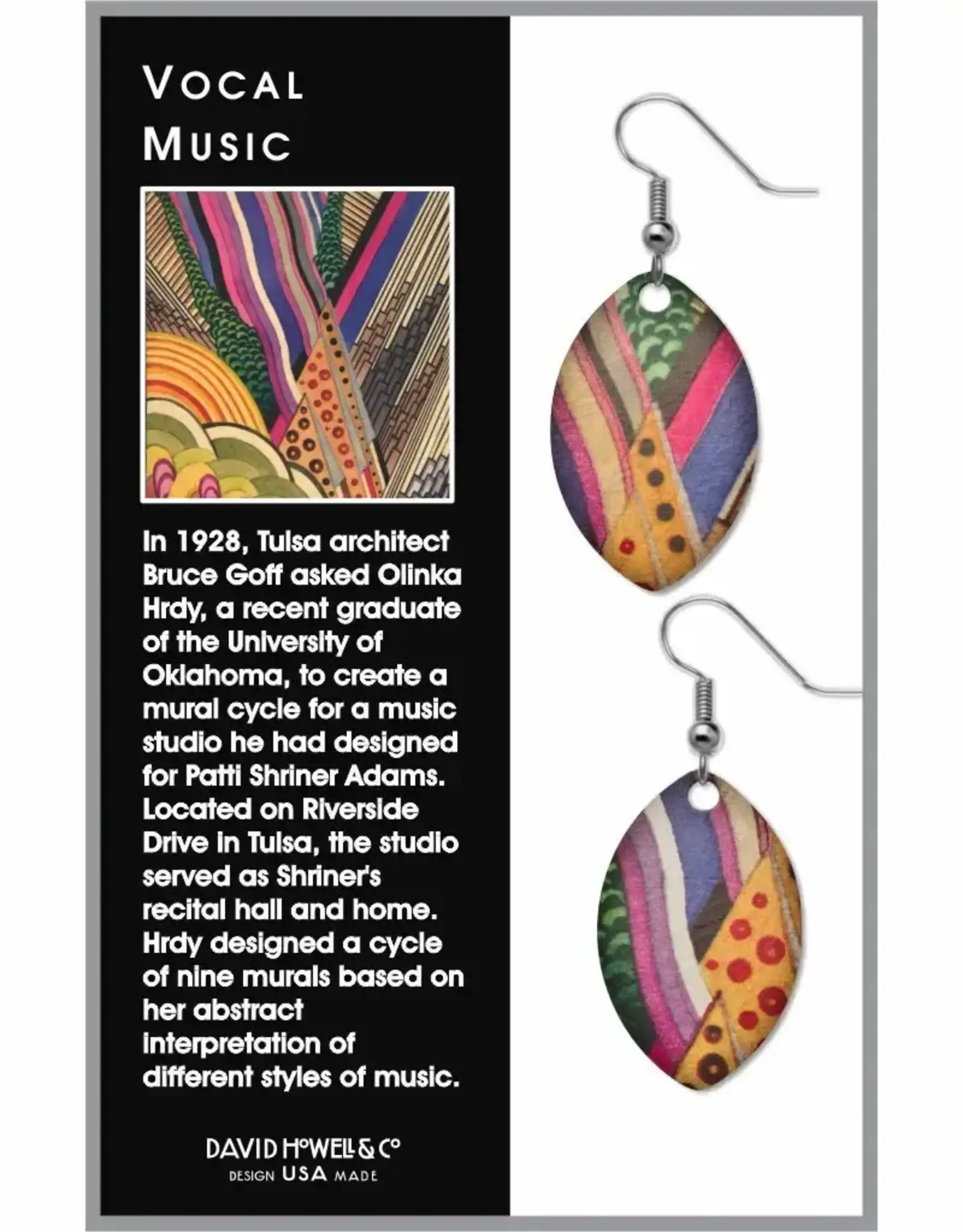 David Howell & Company Vocal Music Earrings