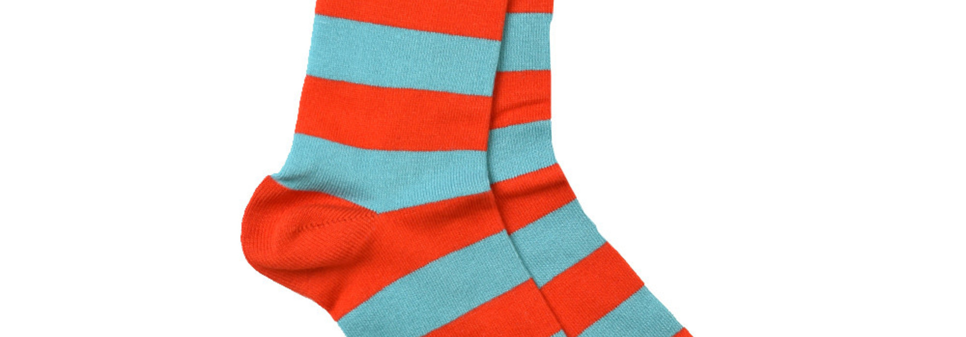 Red/Cornflower Socks