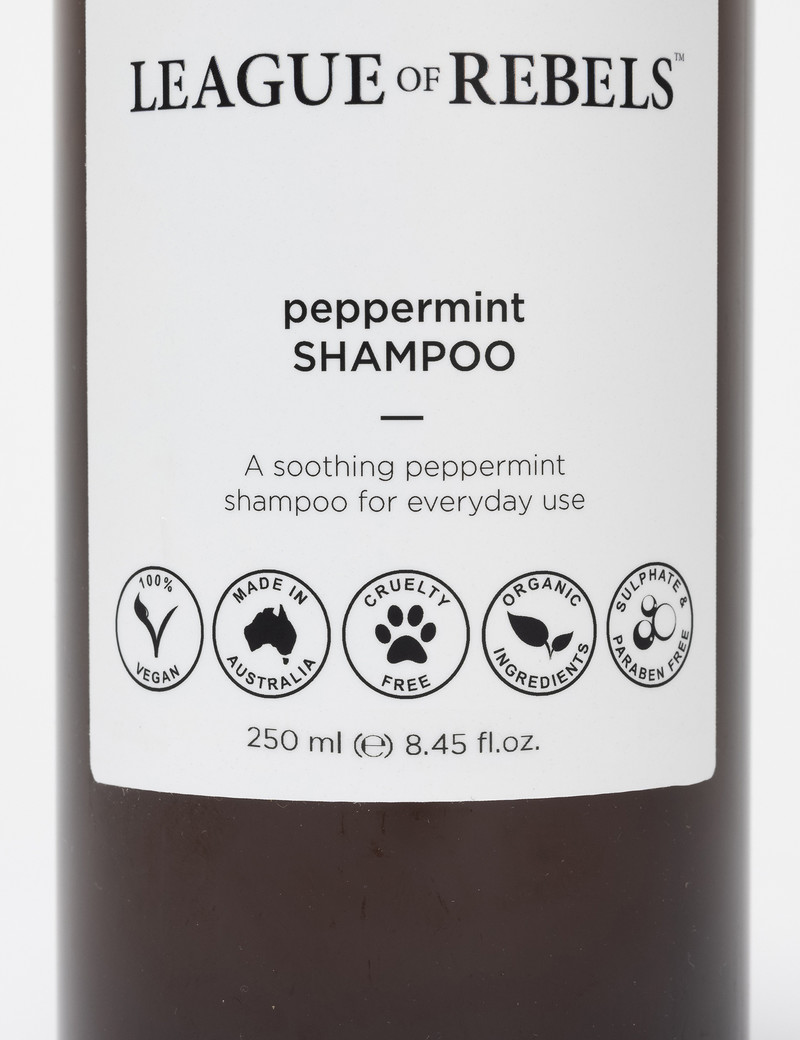 League of Rebels Small Peppermint Shampoo  - 250ml