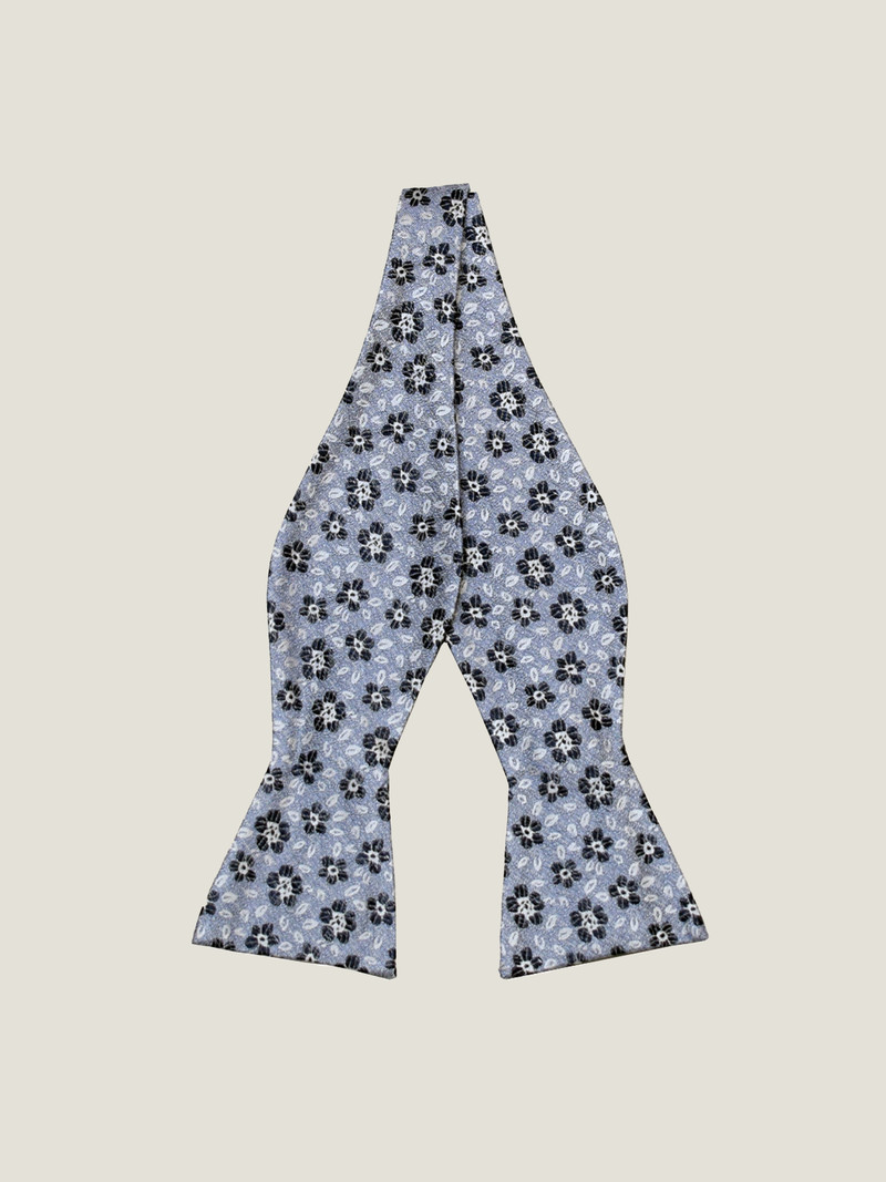 League of Rebels Chambray Floral Bow Tie