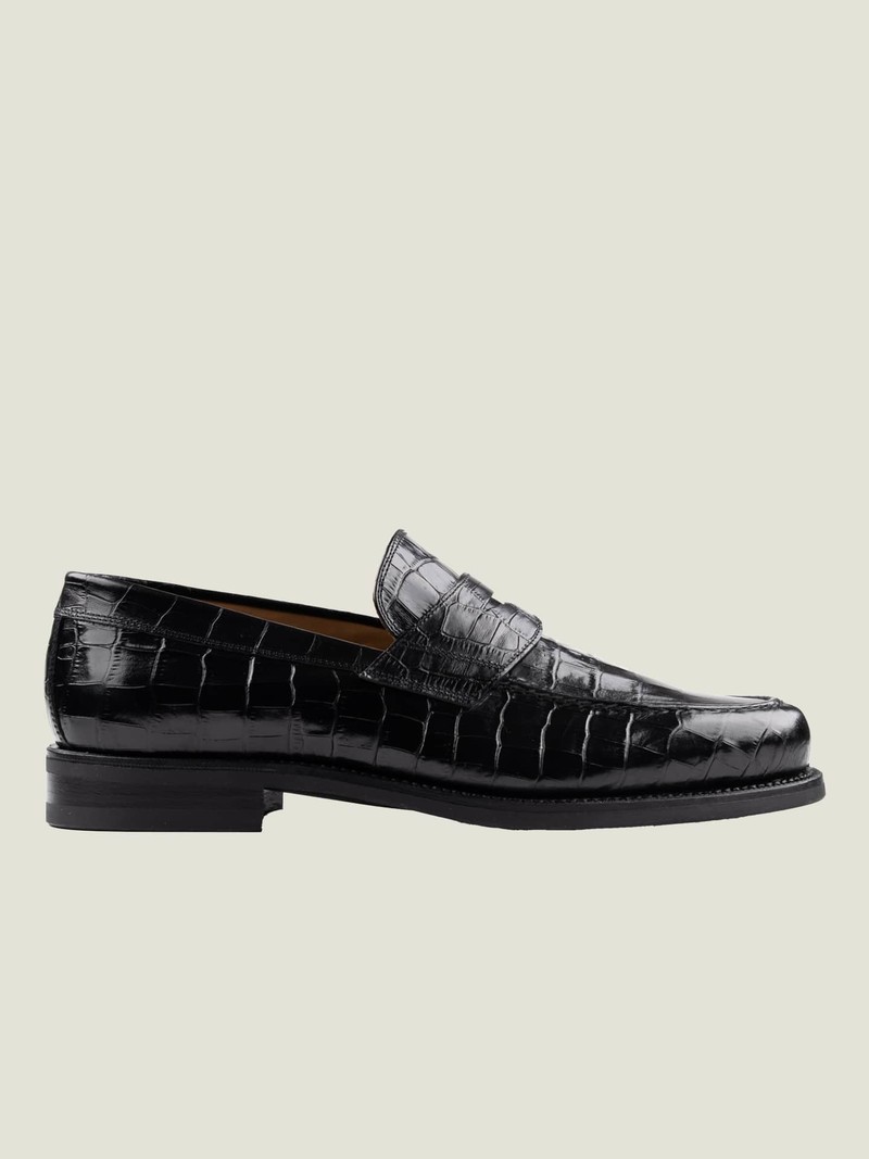 The Crocodile Loafer in Black