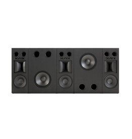 KRIX KRIX - MX-30 MODULAR FULL BEHIND SCREEN SYSTEM Total System Dimensions: 1218mm High (including feet) x 2865mm Wide x 335mm Deep Comprising three main channel modules (left, centre, right), each module including: - High Frequency Krix patented horn wit