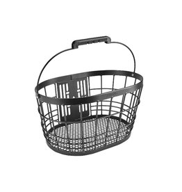 Electra Wire Basket QR Front  Black