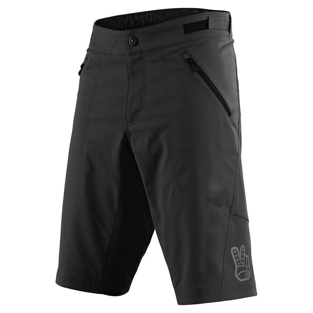 TLD SKYLINE SHORT W/LINER SOLID BLACK