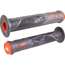 ODI ODI Hucker Grips - Graphite/Orange, Flange