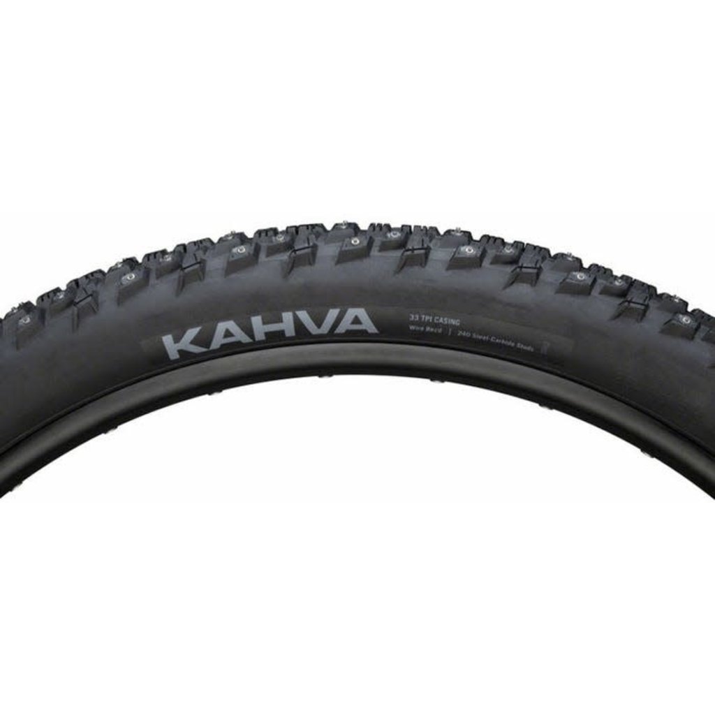 45NRTH Kahva Tire - 27.5 x 2.1, Clincher, Steel, Black, 33tpi, 240 Carbide Steel Studs