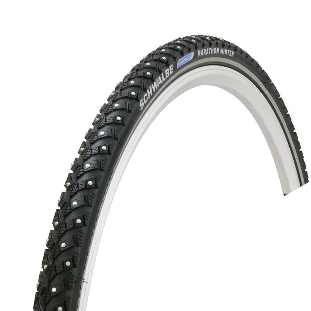 Schwalbe, Marathon Winter Plus, Tire, 700x35C, Wire, Clincher, Winter, SmartGuard, 67TPI, Black