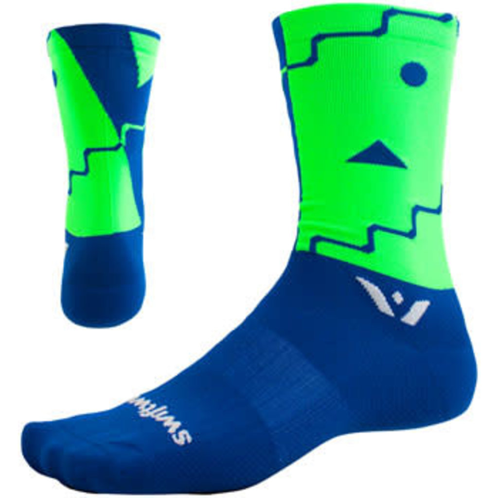 Swiftwick Vision Six Abstract Blue