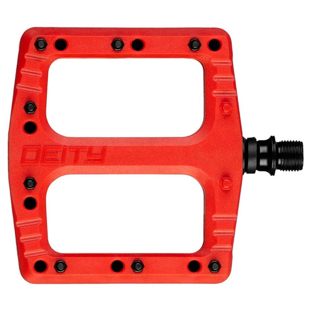 Deftrap Platform Pedals, Red